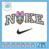 Daisy Nike Embroidery Design 4x5x7 inch