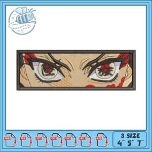 Daki demon eye art embroidery