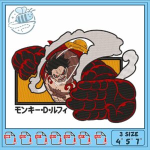Daring Embroidery Design for Adventure Lovers 4x5x7
