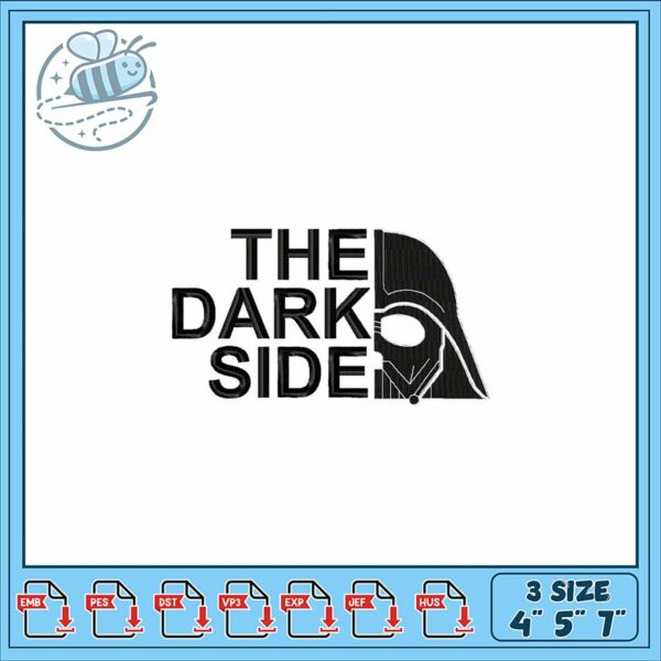 Dark Side Embroidery Design for Stylish Crafts