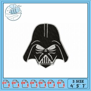 Darth Vader Embroidery Design for All Projects 4x5x7