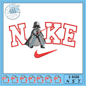 Darth Vader Nike Embroidery Design