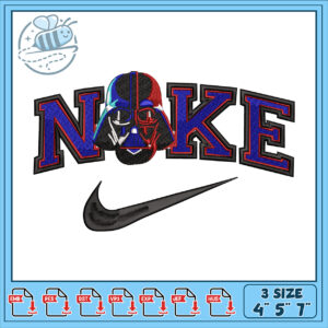 Darth Vader Noke Embroidery Design in Three Sizes