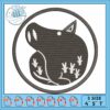 Deadly sins mouse embroidery, deadly sins​​​​​​​ embroidery