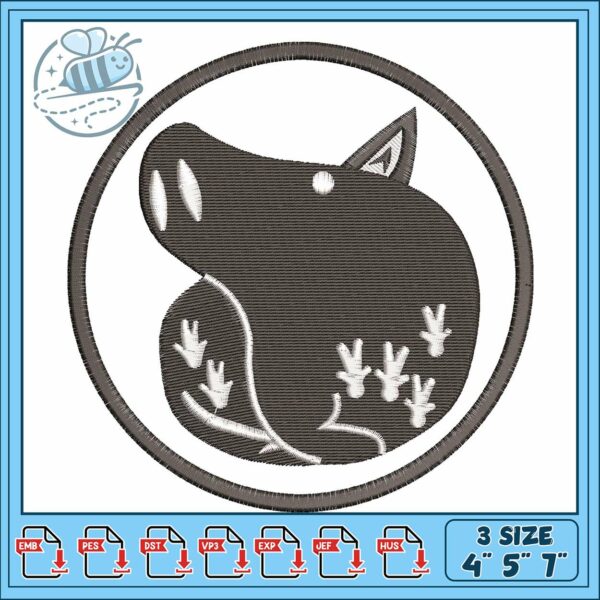 Deadly sins pig embroidery, 7 deadly sins names​​​​​​​​​ embroidery