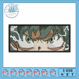 Deku eye design art embroidery