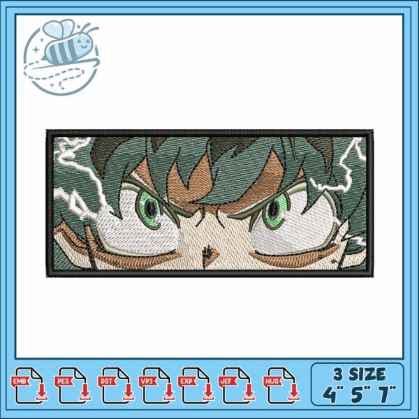 Deku eye design art embroidery, deku wallpaper​ embroidery