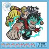 Deku peek design art embroidery, deku new haircut​ embroidery