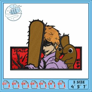 Denji horror embroidery
