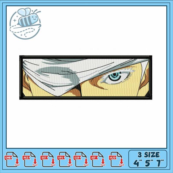Detailed Anime Embroidery Design Instant Download File