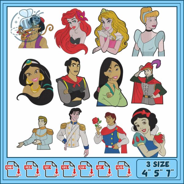 Disney Character Embroidery Bundle for Crafting