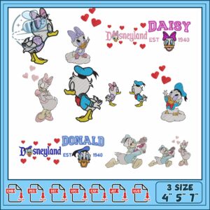 Disney Embroidery Bundle Donald and Daisy Designs