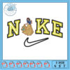 Dog Nike Embroidery Design 4x5x7 Inch