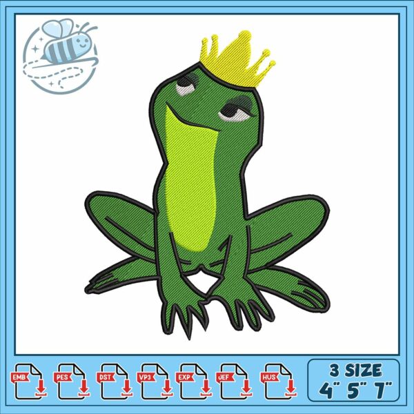 Disney frog prince embroidery, the frog prince​ embroidery