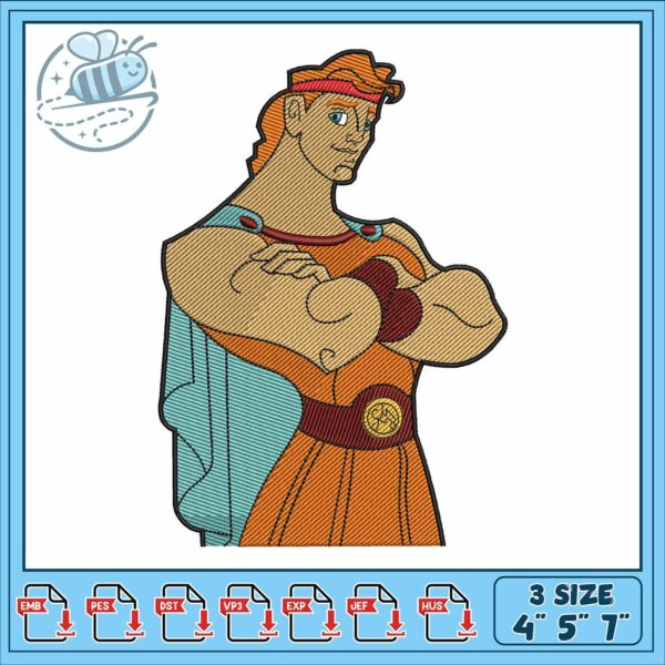 Disney hercules design embroidery, hercules disney​​​​ embroidery