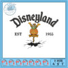 Disneyland Embroidery Design Established 1955