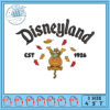 Disneyland Embroidery Design with Eeyore and Piglet