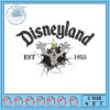 Disneyland Embroidery Design with Minnie Mouse 1955