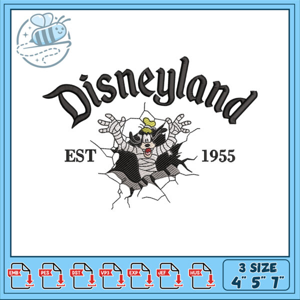 Disneyland Embroidery Design Mickey Mouse 1955