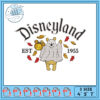 Disneyland Embroidery Design with Pooh and Friends