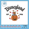 Disneyland Ghostly Pumpkin Embroidery Design Files