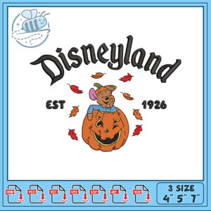 Disneyland Halloween Embroidery Design 1926 Size 4 5 7