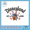 Disneyland Mickey Mouse Ghost Embroidery Design 3 Sizes