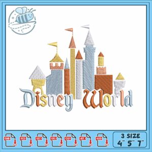 Disneyy world land embroidery, disney world packages​ embroidery