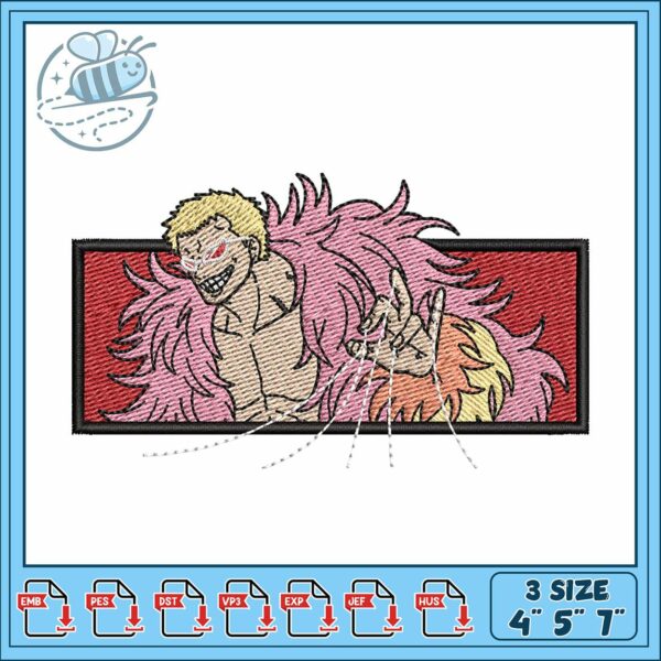Doffy frame one piece embroidery, one piece doffy​ embroidery
