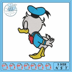 Donald baby design embroidery, donald duck dunn​ embroidery