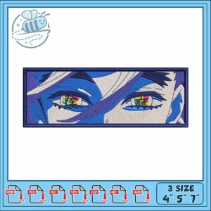 Douma eye demonslayer art embroidery 