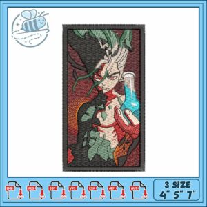 Dr stone art embroidery