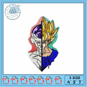 Dragon Ball Inspired Embroidery Design for Crafts