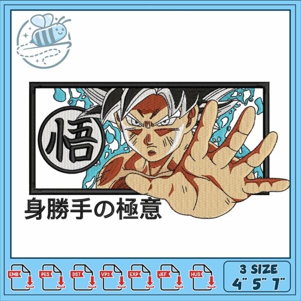 Dragon Ball Inspired Hand Embroidery Design File