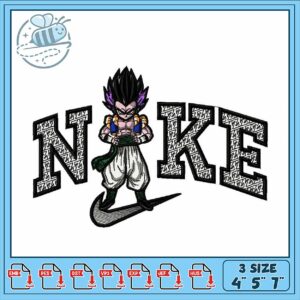 Dragon Ball Inspired Nike Embroidery Design 3 Sizes