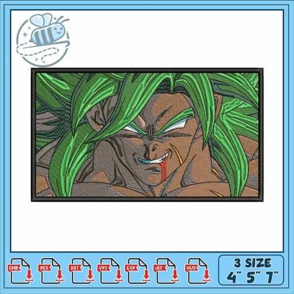 Dragon Ball Z Embroidery Design for Unique Crafts