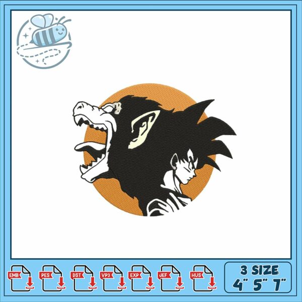Dragon Ball Z Embroidery Design for Unique Projects