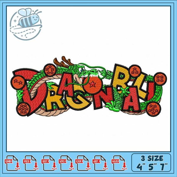 Dragon Theme Embroidery Design for Custom Projects