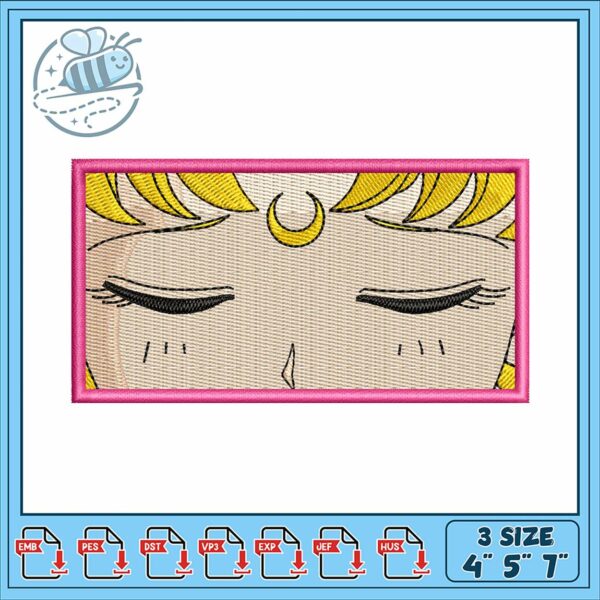 Dreamy Princess Embroidery Design in Three Sizes