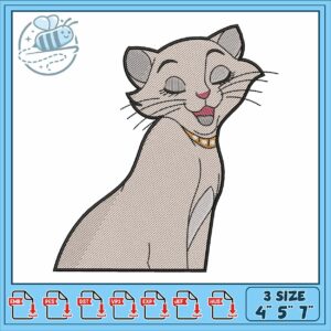 Ducesa the aristocats embroidery, ducesa de alba​ embroidery