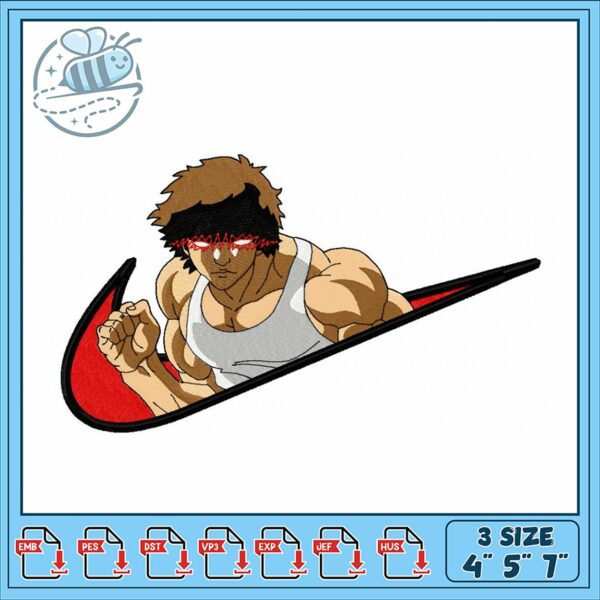 Dynamic Action Hero Embroidery Design Download 4x5x7