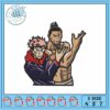 Dynamic Anime Embroidery Design for Crafting Fun