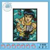 Dynamic Anime Embroidery Design for Craft Lovers