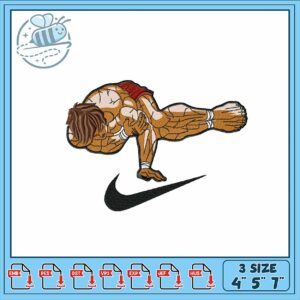 Dynamic Athlete Embroidery Design for All Projects