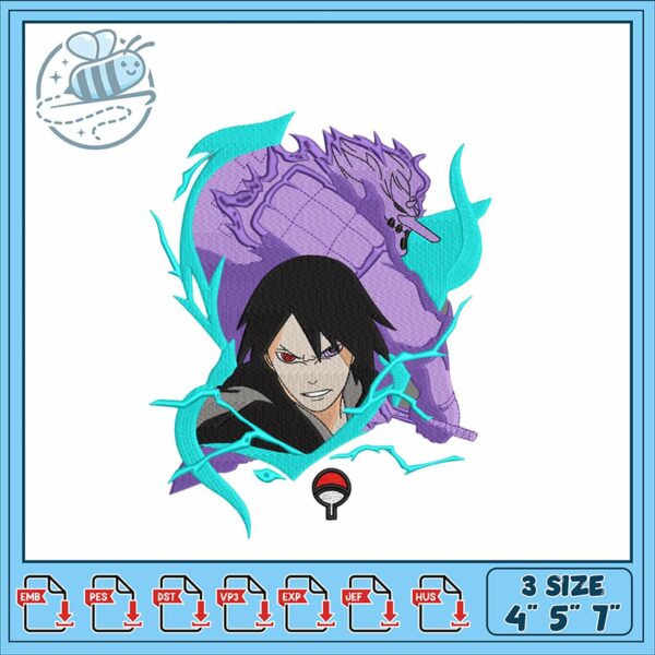 Dynamic Embroidery Design Anime Characters 4x5x7