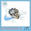 Dynamic Embroidery Design of Action Pose 3 Sizes