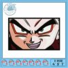 Dynamic Embroidery Design for Fiery Character Art