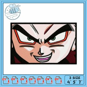 Dynamic Embroidery Design for Fans of Anime Art
