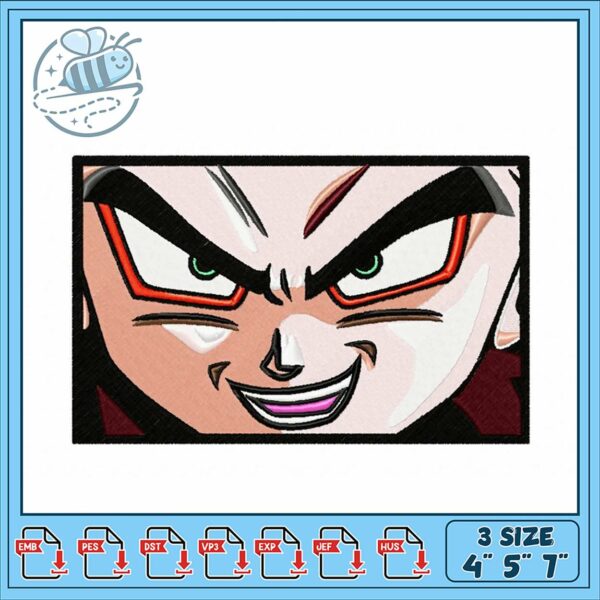 Dynamic Embroidery Design for Fans of Anime Art
