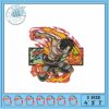 Dynamic Embroidery Design for Fans of Anime Art